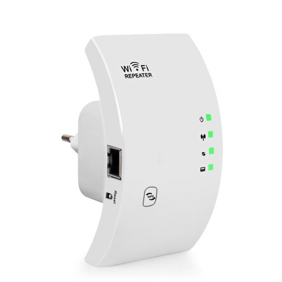 LineOn 300Mbps Wifi Repeater - Router Kablosuz Aktarıcı Beyaz