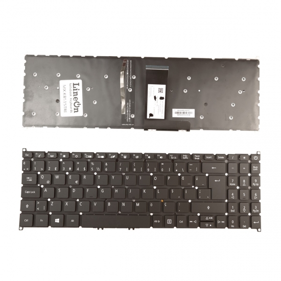 Acer TravelMate P2 P215-52G Notebook Klavye Işıklı