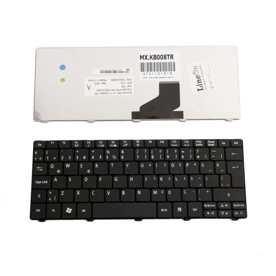 Acer Emachine eM350 NAV51 355 eM355 Klavye Tuş Takımı Siyah