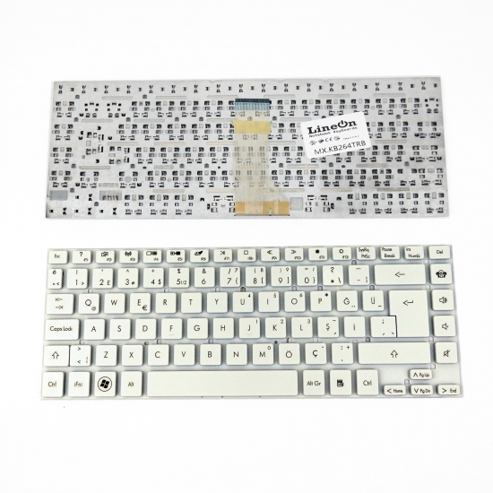 Acer Aspire 4830G Notebook Klavye Beyaz