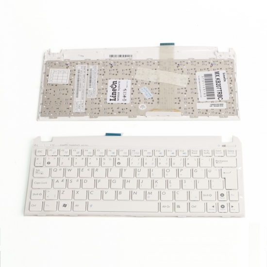 Asus Eee Pc 1011BX 1011CX 1011PX 1015B Notebook Klavye Çerçeveli Beyaz
