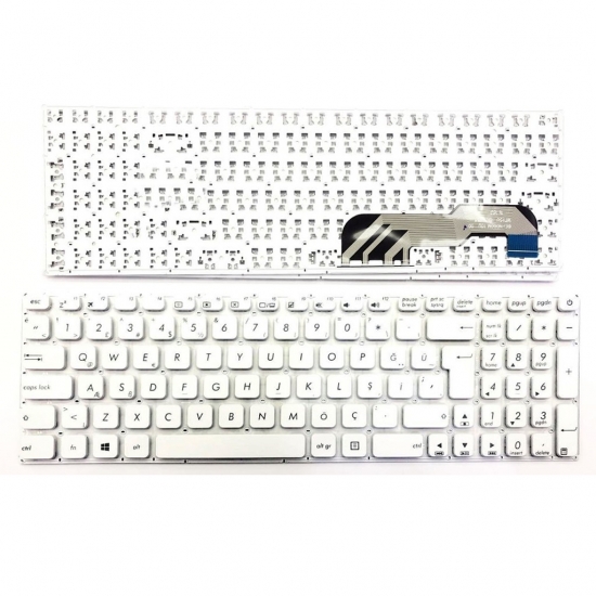 Asus R541 R541U Notebook Klavyesi  Beyaz