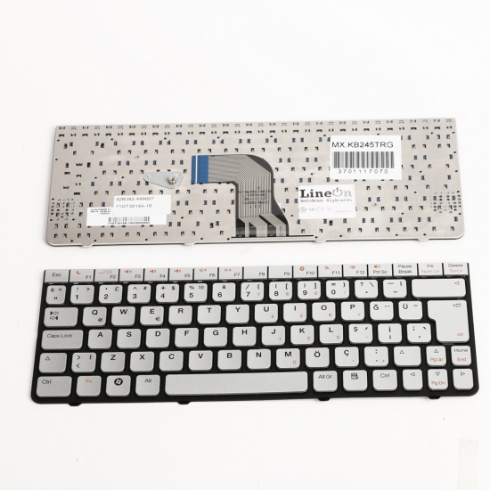 82B382-X69007 Notebook Klavye Gümüş Gri