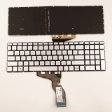 HP 15S-EQ 15T-DY Notebook Klavye Işıklı Gümüş