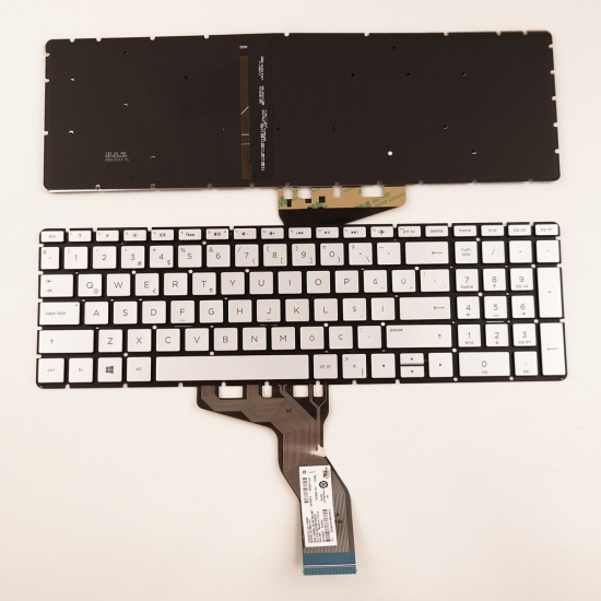 HP 15S-FQ Notebook Klavye Işıklı Gümüş