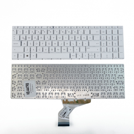 HP 15-DW Uyumlu Notebook Klavye Beyaz