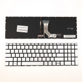 HP 15z-EH Notebook Klavye Gümüş Işıklı
