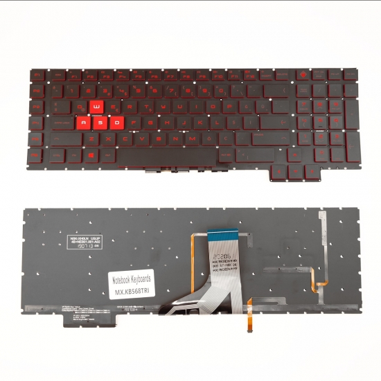 HP NSK-XH0LN Notebook Klavye Işıklı (Kırmızı)