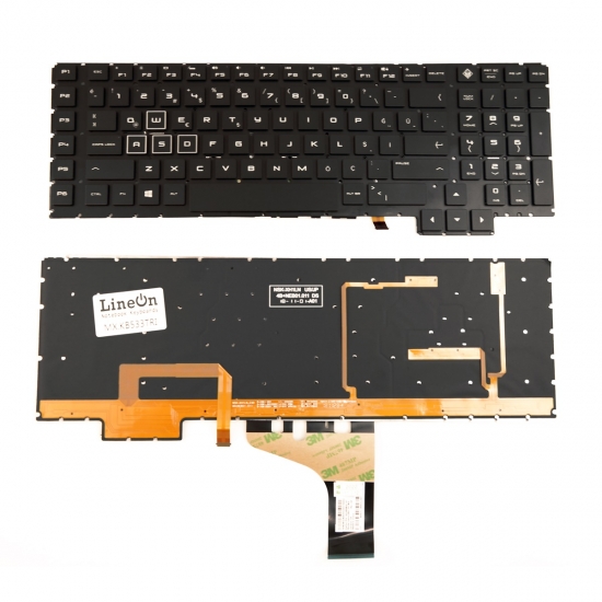 HP Omen 17-AN Serisi Notebook Klavye Işıklı