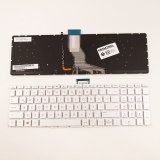 HP 15-BC Notebook Klavye Gri Işıklı (K.Enter) (Uzun Flex) (Oval Yön)