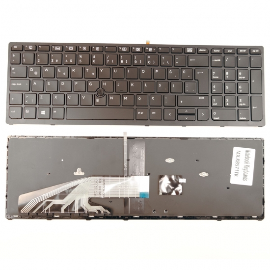 HP Zbook 17 G4  Notebook Klavye Işıklı