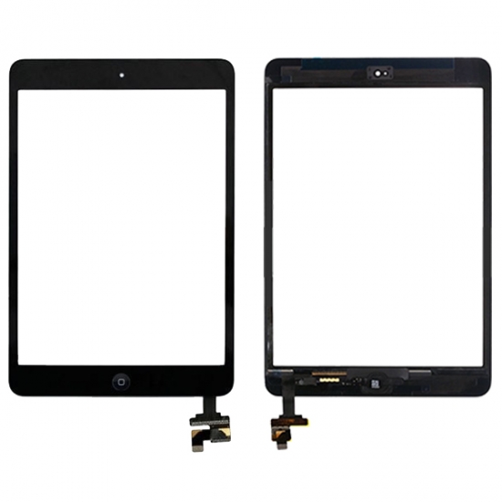Apple iPad Mini A1455  Dokunmatik Ekran Cam Panel Siyah