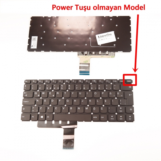 Lenovo Ideapad 80T6 80TQ Notebook Klavye Tuş Takımı V.2