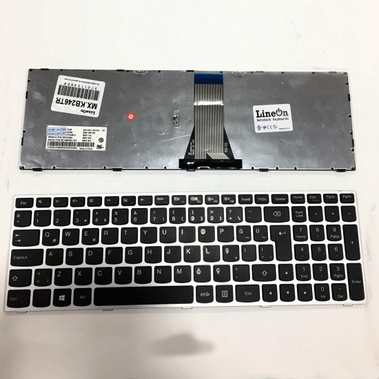 Lenovo IDEAPAD G70-80 Notebook Klavye Gri Çerçeve