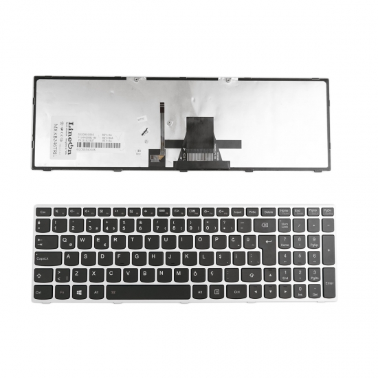 Lenovo Ideapad T6G1-TUR Notebook Klavye Gümüş Işıklı