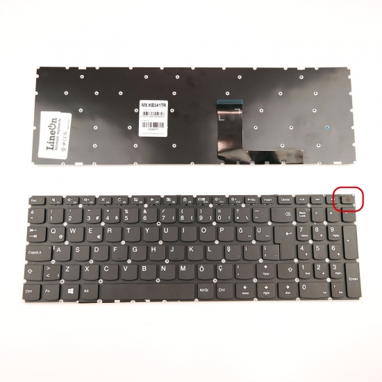 Lenovo IdeaPad 110 Touch-15ACL Klavye Siyah Türkçe