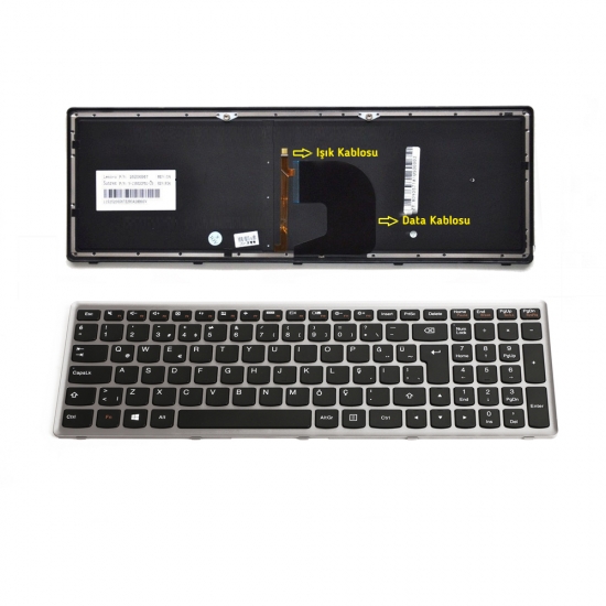 Lenovo Ideapad Z500 Z500A Z500G   Işıklı Türkçe klavye