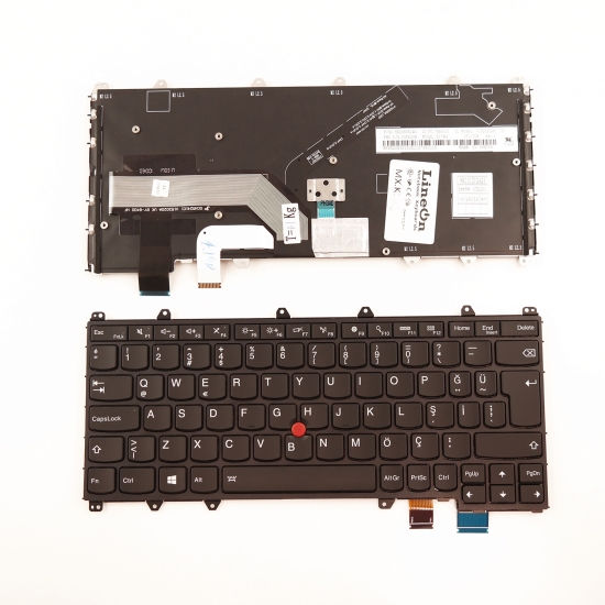 Lenovo Thinkpad X380 Yoga  Notebook Klavye Işıklı (TrackPointli)
