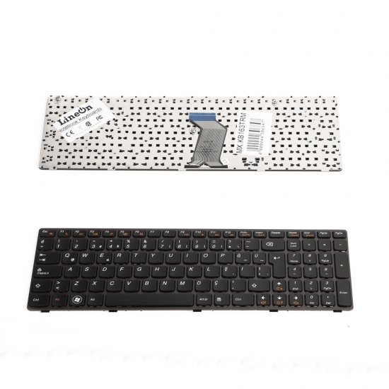Lenovo Ideapad G570 G575 Klavye Tuş Takımı Mor Çerçeveli