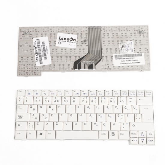 MP08J7 Notebook Klavye Beyaz