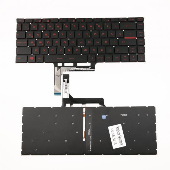 MSI GS65 Stealth Thin 8RF-419XTR Notebook Klavye (Kırmızı Harf)