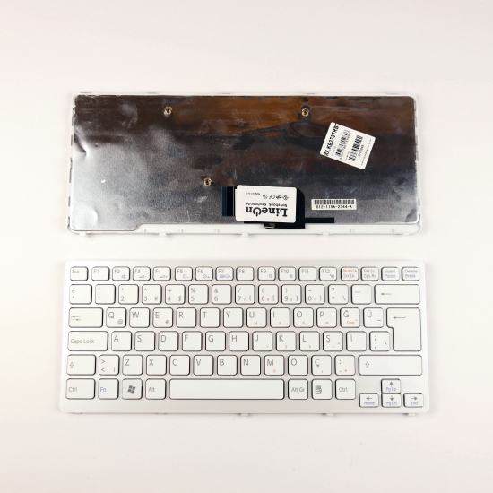 Sony Vaio A-1754-878-A Notebook Klavye Beyaz Çerçeveli