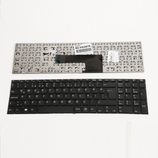 Sony Vaio SVF15 SVF152 SVF153 SVF154 Uyumlu Notebook Klavye Siyah