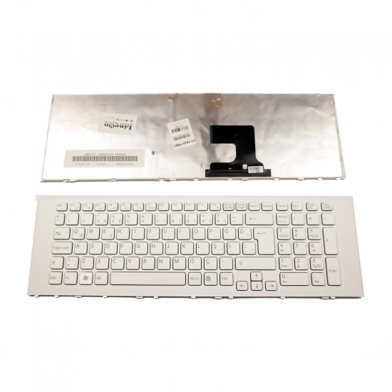 SONY Vaio PCG-91211M Klavye Tuş Takımı Beyaz Çerçeveli