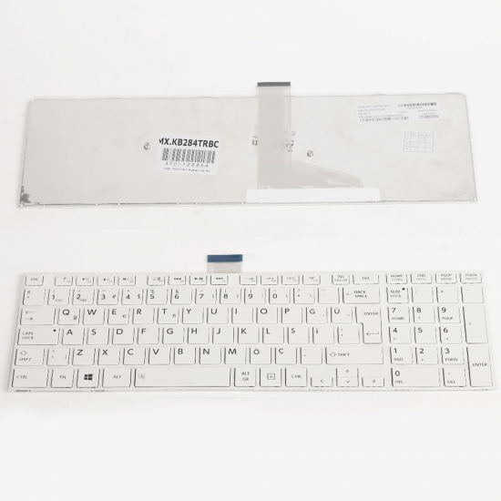 Toshiba Satellite M50-A M50D-A Notebook Klavye Beyaz Çerçeveli