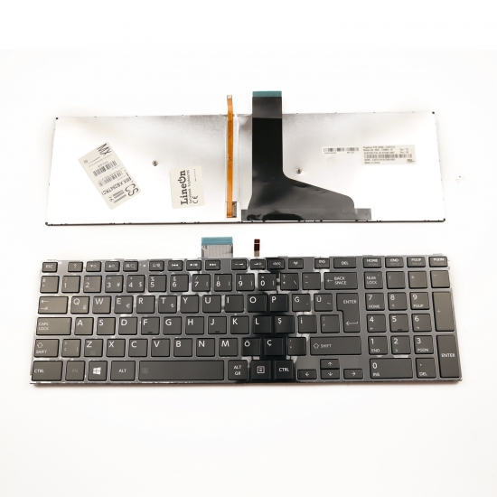 Toshiba V143026CK1 Notebook Klavye Tuş Takımı Işıklı Çerçeveli