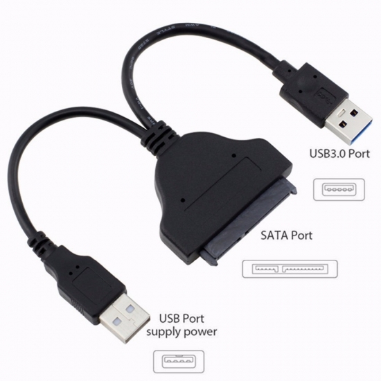 LineOn Usb 3.0 to Sata Kablo 2.5 ve 3.5 inç Disklerle Uyumlu